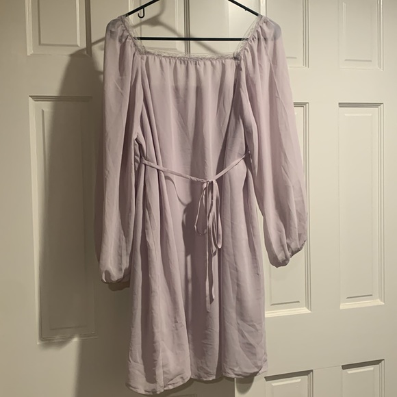 Lavender and Lace Babydoll Dress - Picture 4 of 4